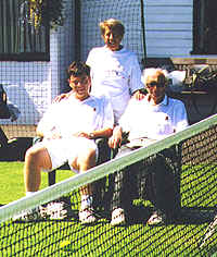 Nicolai Caiezza, Eva og Harry Meistrup - Wimbledon, juni 1999